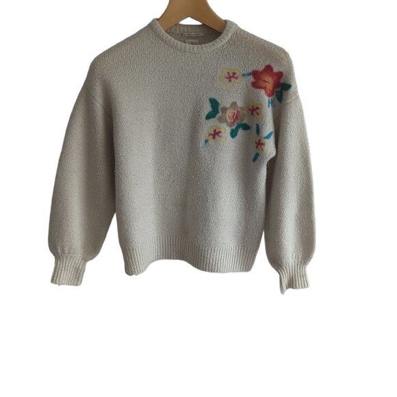 Zara Other - Zara Fancy Collection Floral  Sweater